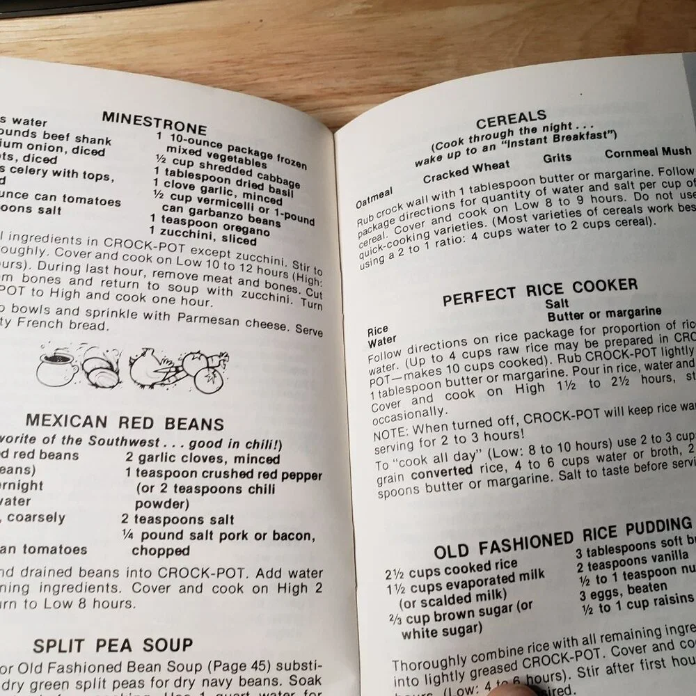 Vintage Rival Crock Pot Original Cookbook Recipes Models 3150-3350 Booklet